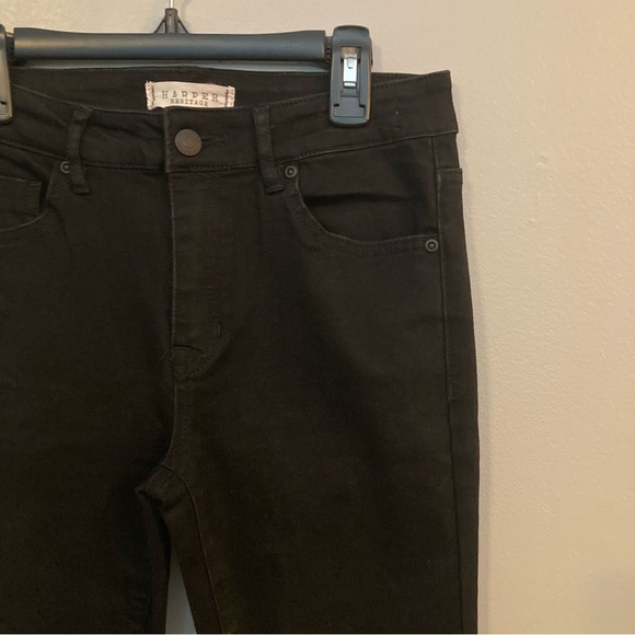Francesca’s Mid Rise Slim Bootcut Jeans - Black - Picture 2 of 10